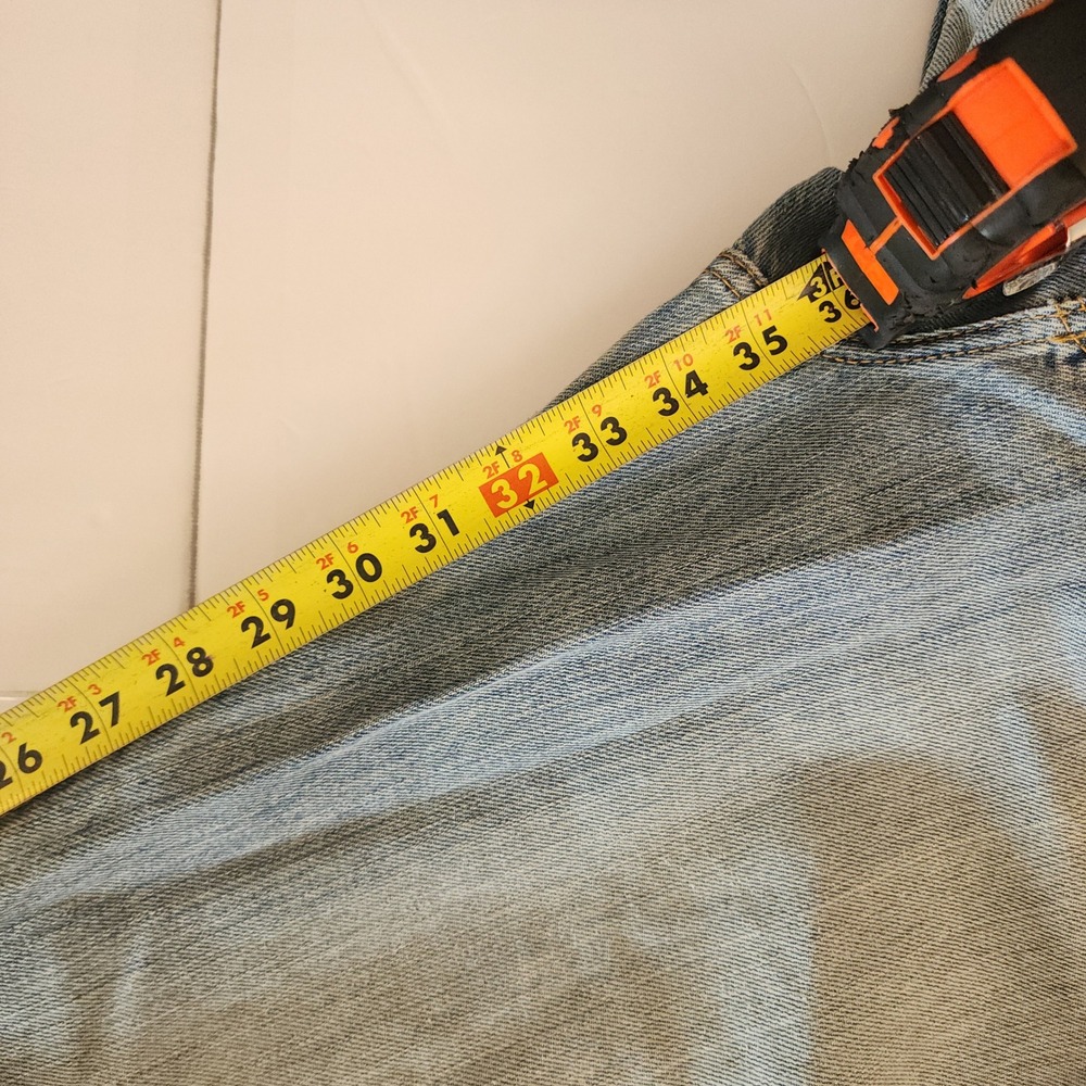 D29 Cinch Mens Relaxed Fit White Label Light Wash Jeans MB92834012 Size 42x34 - Picture 6 of 9